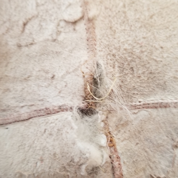 Cynthia Rose Distressed Suede and Fur Jacket - Picture 8 of 8